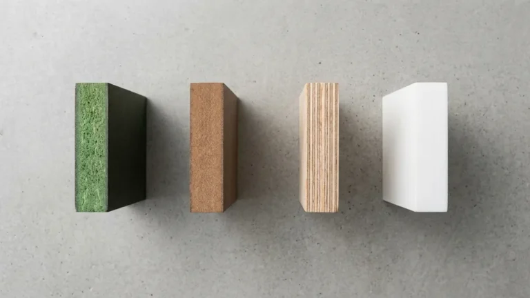 Bản vẽ thông số kỹ thuật và cấu tạo chuẩn: So Sánh Cốt Ván MDF, HDF, Plywood Và Nhựa Picomat Trong Kết Cấu Tủ Bếp Chịu Ẩm