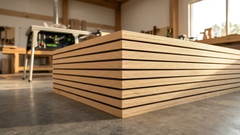 Bản vẽ thông số kỹ thuật và cấu tạo chuẩn: Cấu Tạo Ván Plywood (Gỗ Dán Nhiều Lớp): Quy Chuẩn Keo Phenolic/Melamine Và Khả Năng Chịu Lực Uốn