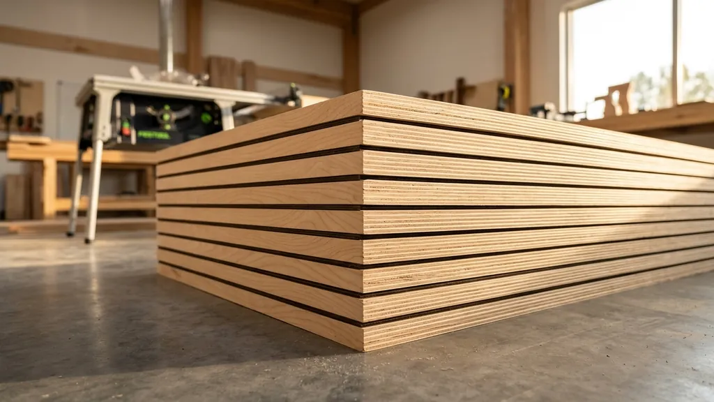 Sơ đồ minh họa nguyên lý cấu tạo và thông số kỹ thuật Cấu Tạo Ván Plywood (Gỗ Dán Nhiều Lớp)